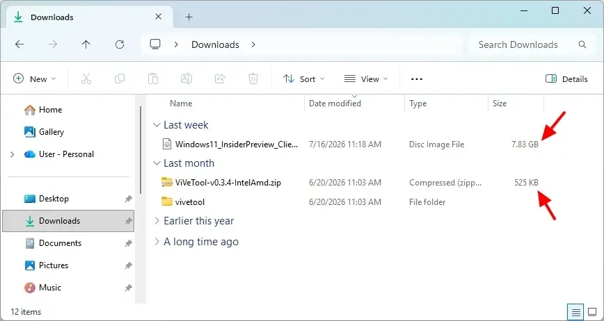 微软推送 Win11 26x00.9168 更新：文件管理器适配 KB / MB / GB 单位展示